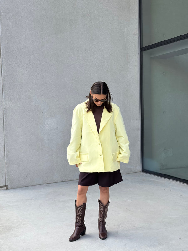 COUCOU BLAZER BUTTER YELLOW