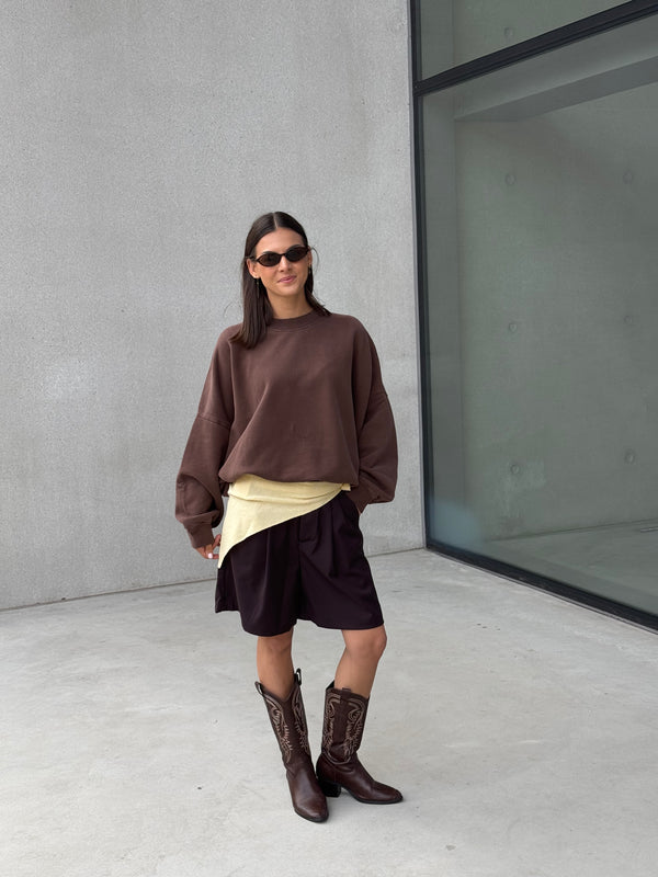 COUCOU SHORTS BROWN