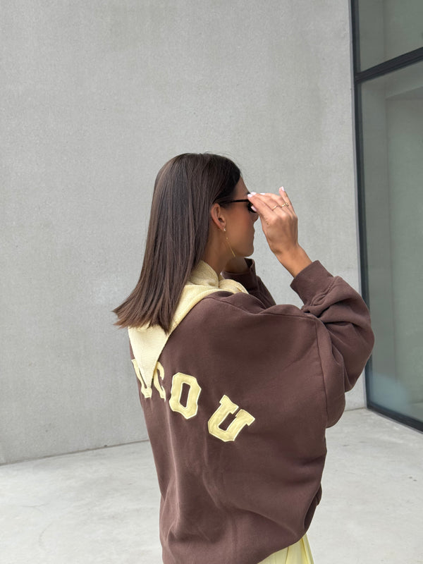 COUCOU SWEATER JOSEPH BROWN / YELLOW