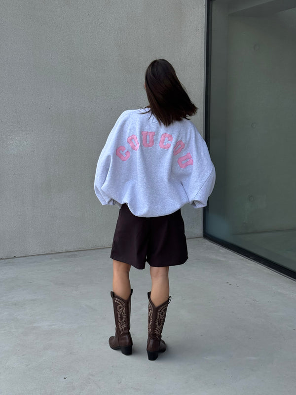 COUCOU JOSEPH SWEATER GREY/ PINK
