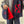 coucou willow scarf navy-red