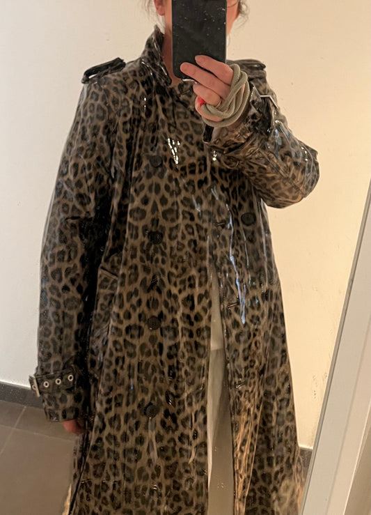 Cire Leopard coat