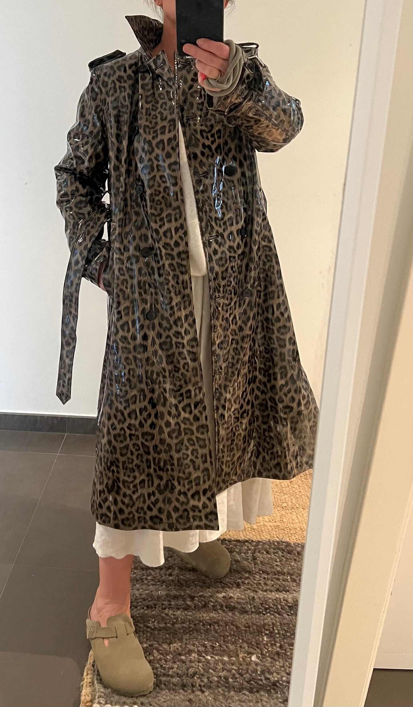Cire Leopard coat
