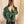Vegan leather bikerjack green