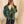 Vegan leather bikerjack green
