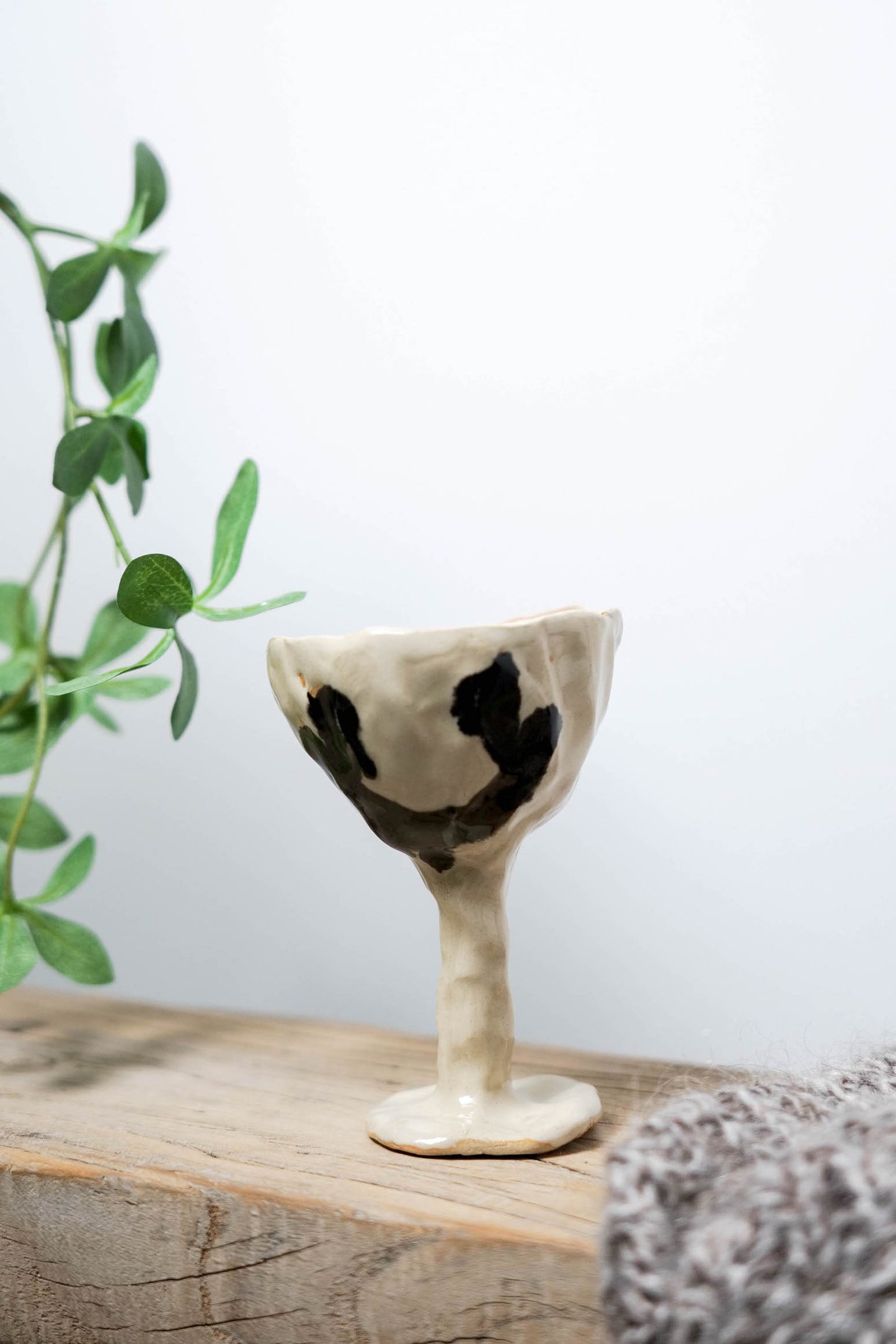Handcrafted Ceramic Wine Glass