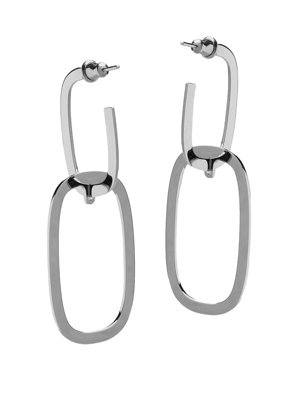 OCTOGONY EARRINGS BREEZY02 SILVER