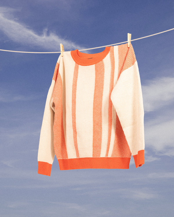 Coral Matilda Road Sweater