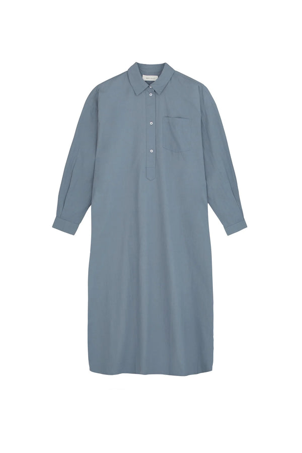 EDGAR SHIRTDRESS DUSTY BLUE