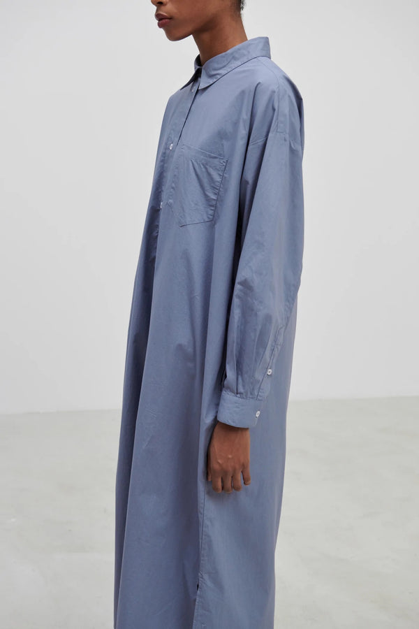 EDGAR SHIRTDRESS DUSTY BLUE