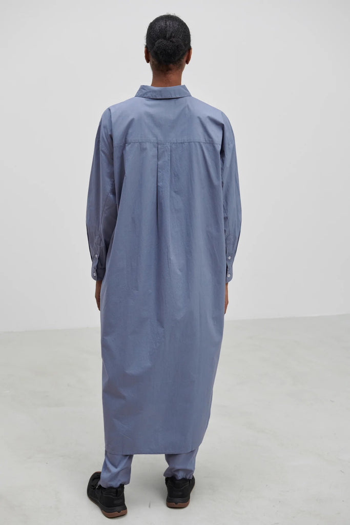 EDGAR SHIRTDRESS DUSTY BLUE