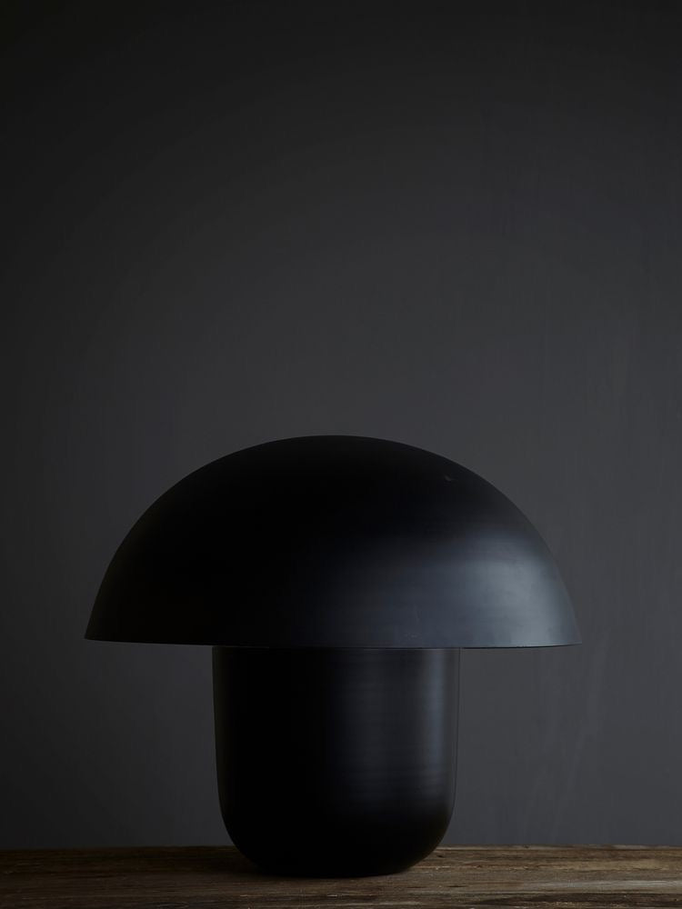 mushroom lamp black